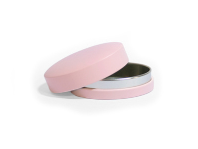 ROZE LUXE BLIK DOOSJE OVAAL