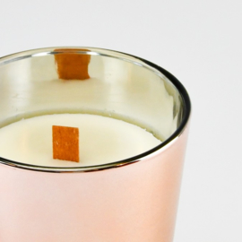 Luxe geurkaars V shape rose gold – Large