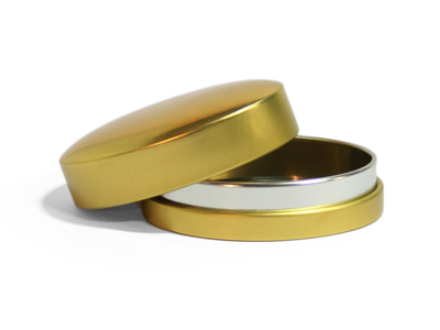 GOUD LUXE BLIK DOOSJE OVAAL