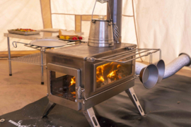 Winnerwell Nomad PLUS Double View External Air L-sized Wood Burning Tent Stove