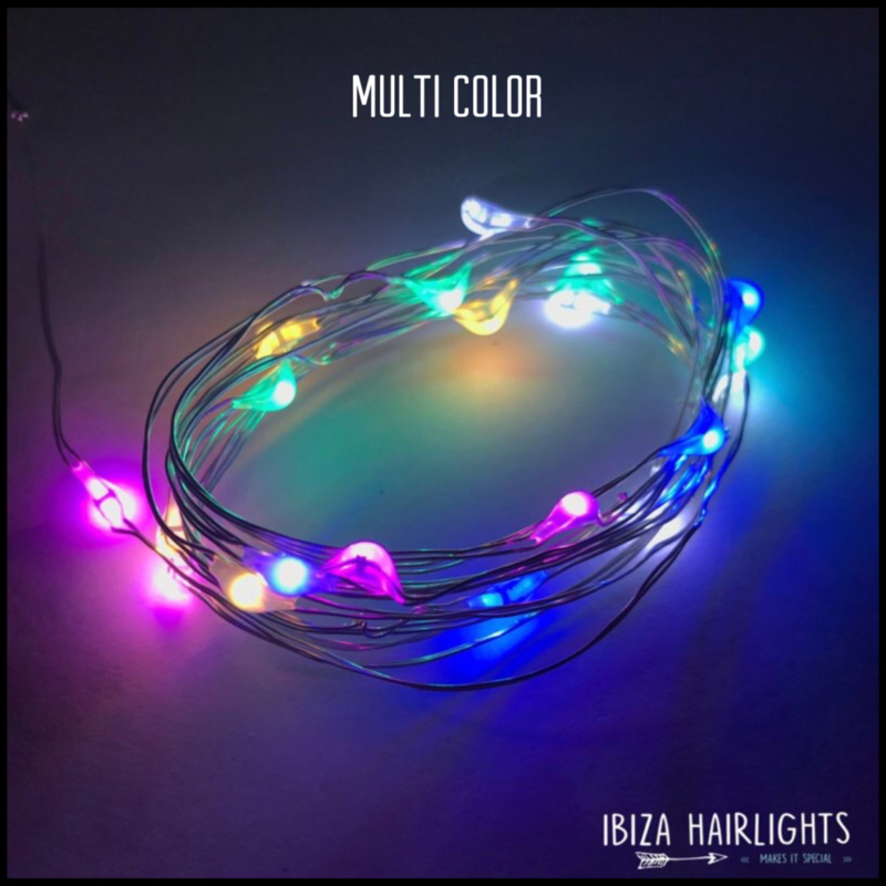 Ibiza hairlights multi color