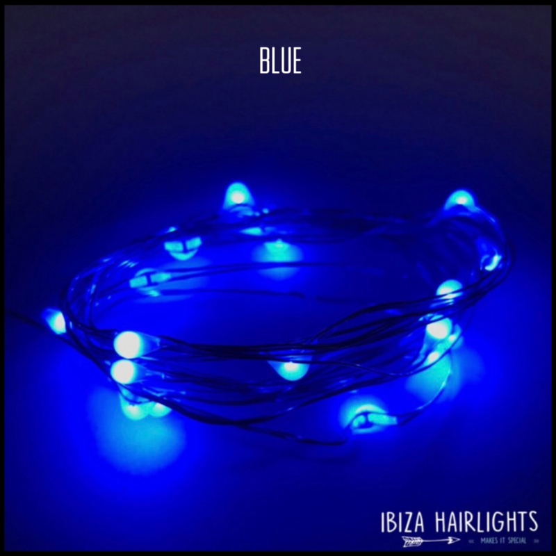 Ibiza hairlights blue