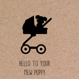 Herbafix - wenskaarten - Hello to your new puppy