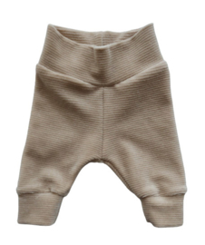 Broekje sand rib velour