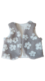 Teddy Gilet daisy taupe