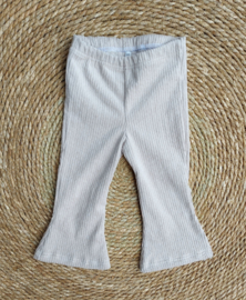 flared pants  sand rib