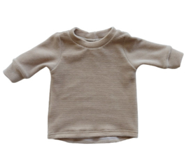 Shirtje  sand rib velour