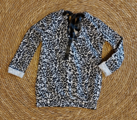 Leopard strik dress
