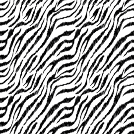 Zebra skin zwart/wit