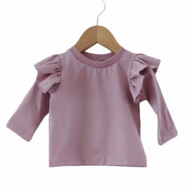 ruffle shirt oud roze