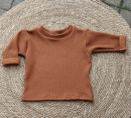 Oversized rrui big knit cognac