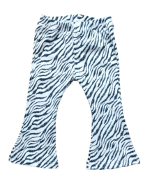 flared pants  tijger zwart/wit