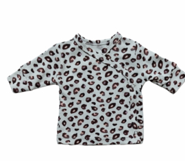 Overslag shirt leopard pastel