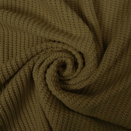 big knit khaki