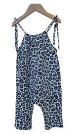 Jumpsuit leopard zwart /wit