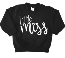 sweater little miss zwart