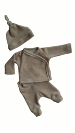 Broekje sand rib velour