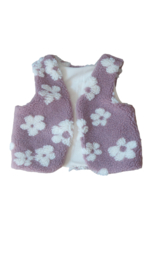 Teddy Gilet daisy old pink