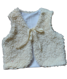 Teddy gilet ecru