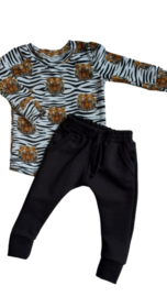 Shirt tijger Zwart/wit