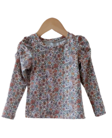 ruffle shirt vintage floral