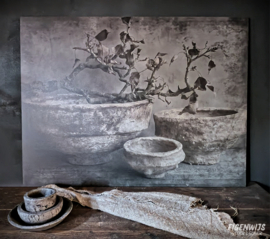 Decobord Lichte Potten met Takken | 60x80 cm