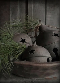 Deco Bordje | Kerstbellen A5