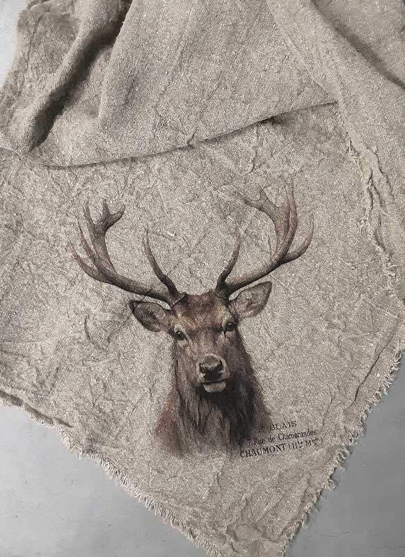 Shabby Plaid Hert Gekleurd | 100x100 cm