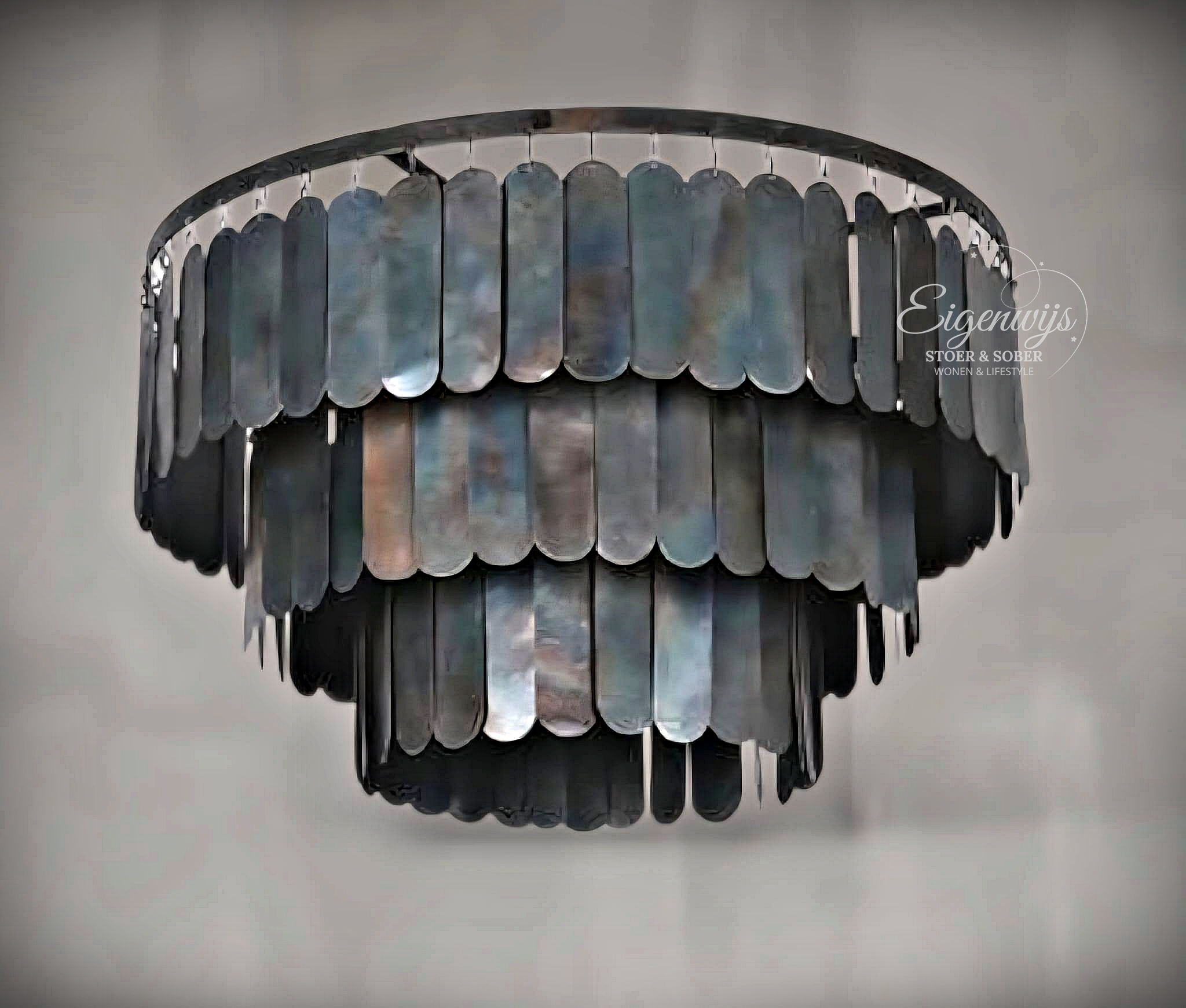 Plafondlamp Metalen Lamel | Ø 40 cm