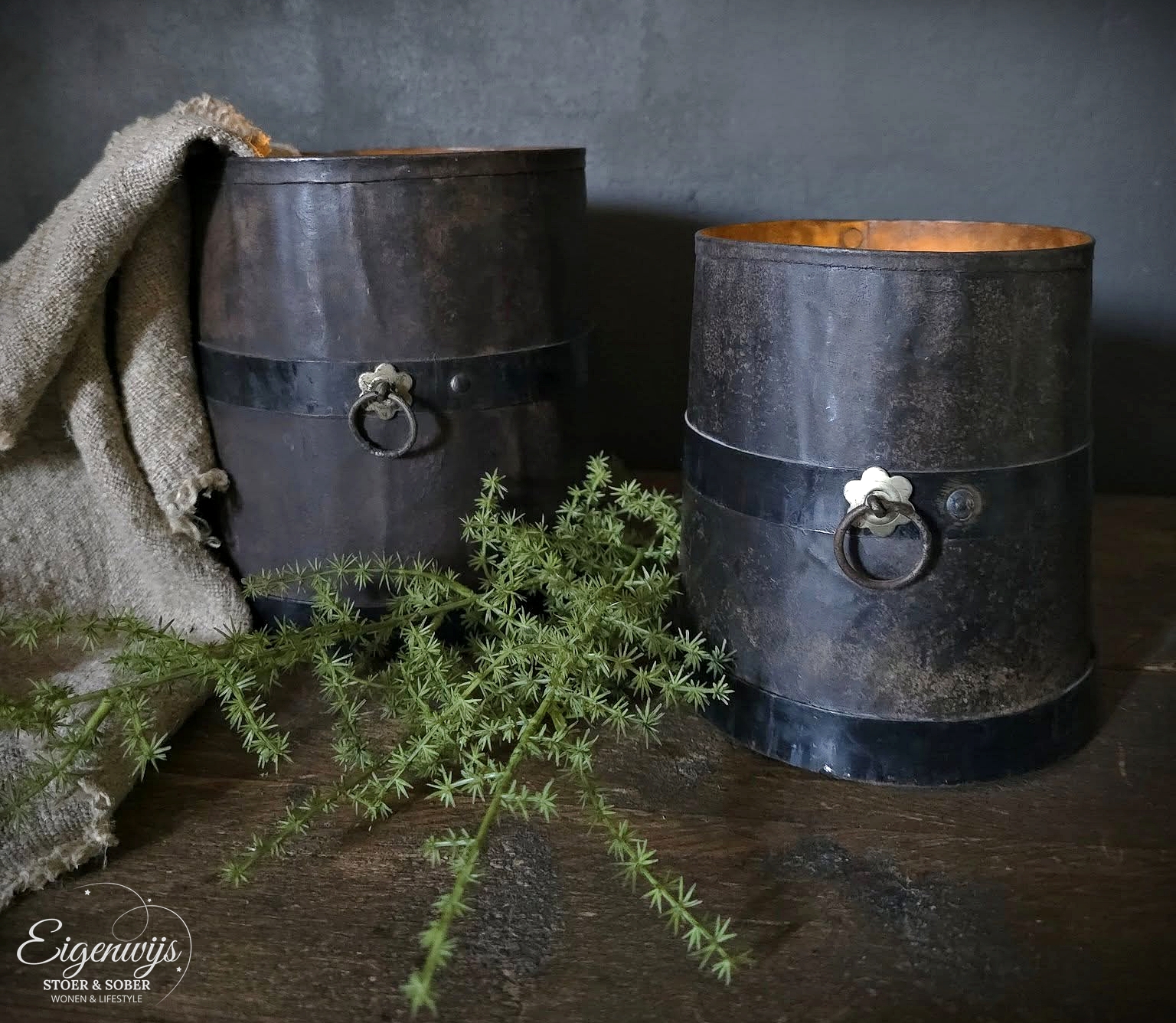 Set Metalen (Roest) Emmertjes