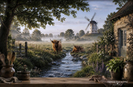 Spatscherm Hooglander Keukenzicht