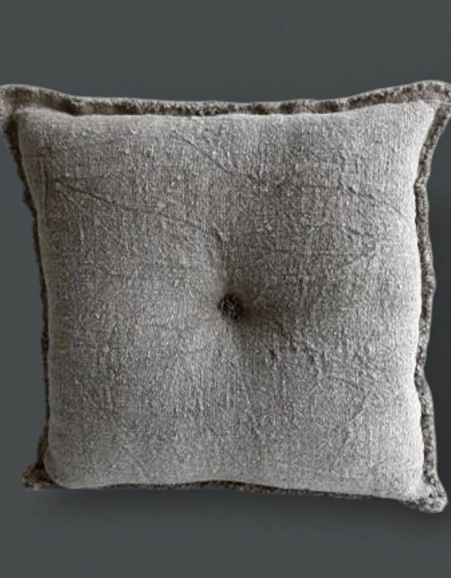 Shabby Kussen met Knoop | 50x50 cm