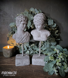 Ornament Man / Vrouw | Grijs Beton