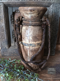 Authentieke oude houten Nepalese Kruik | #1