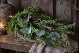 Groen Toef Diverse Takken | 60 cm