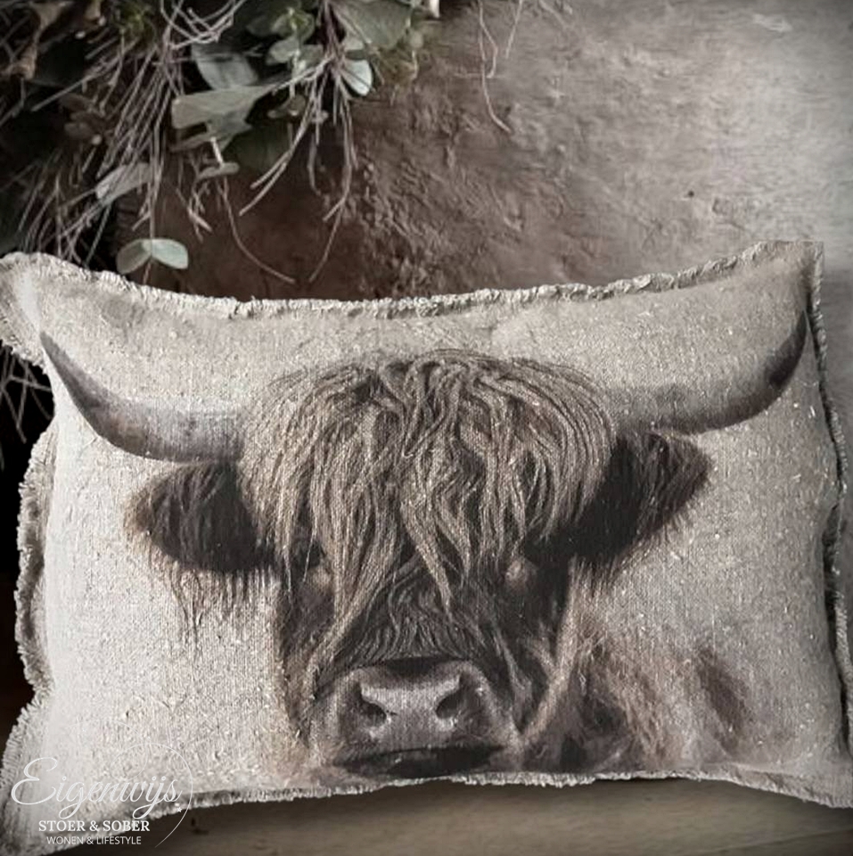 Shabby Kussen Hooglander | 40 x 60 cm