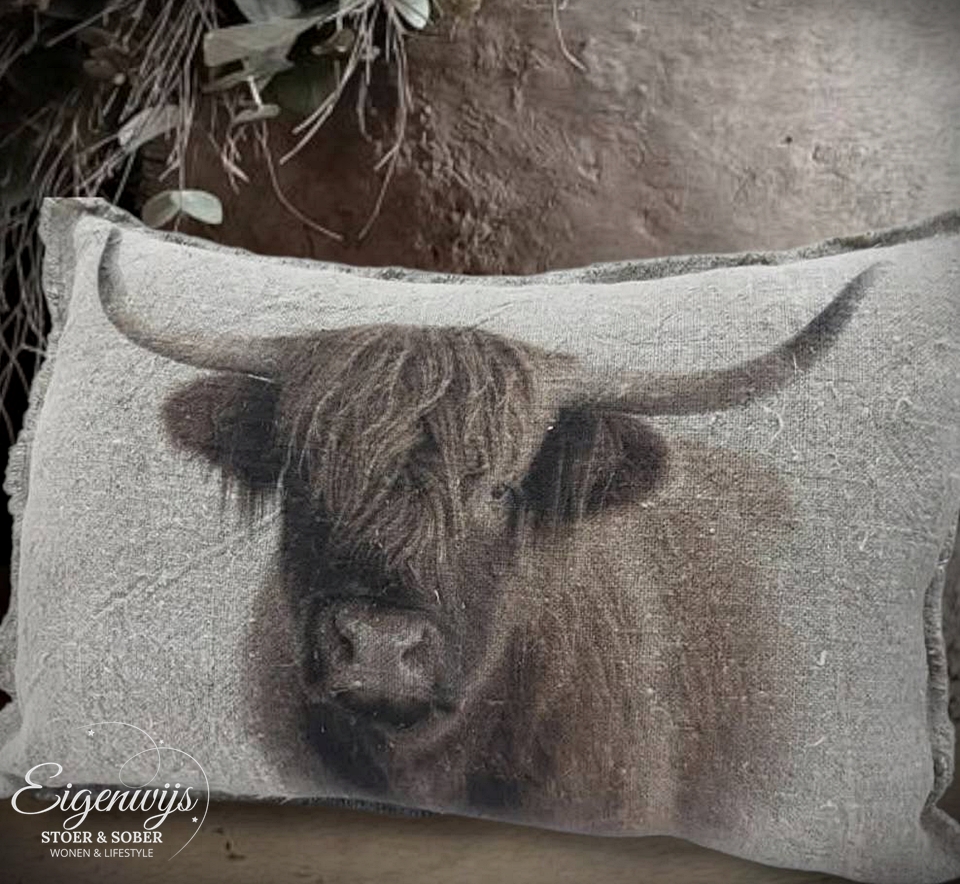 Shabby Kussen Hooglander | 40 x 60 cm
