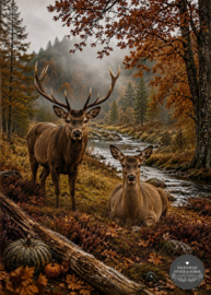 Tuinposter Herfst Herten #2