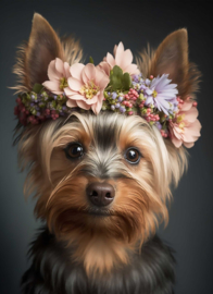 Tuinposter Yorkie | Zeilogen
