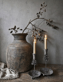 Kandelaar Antique Grey | 2 Maten