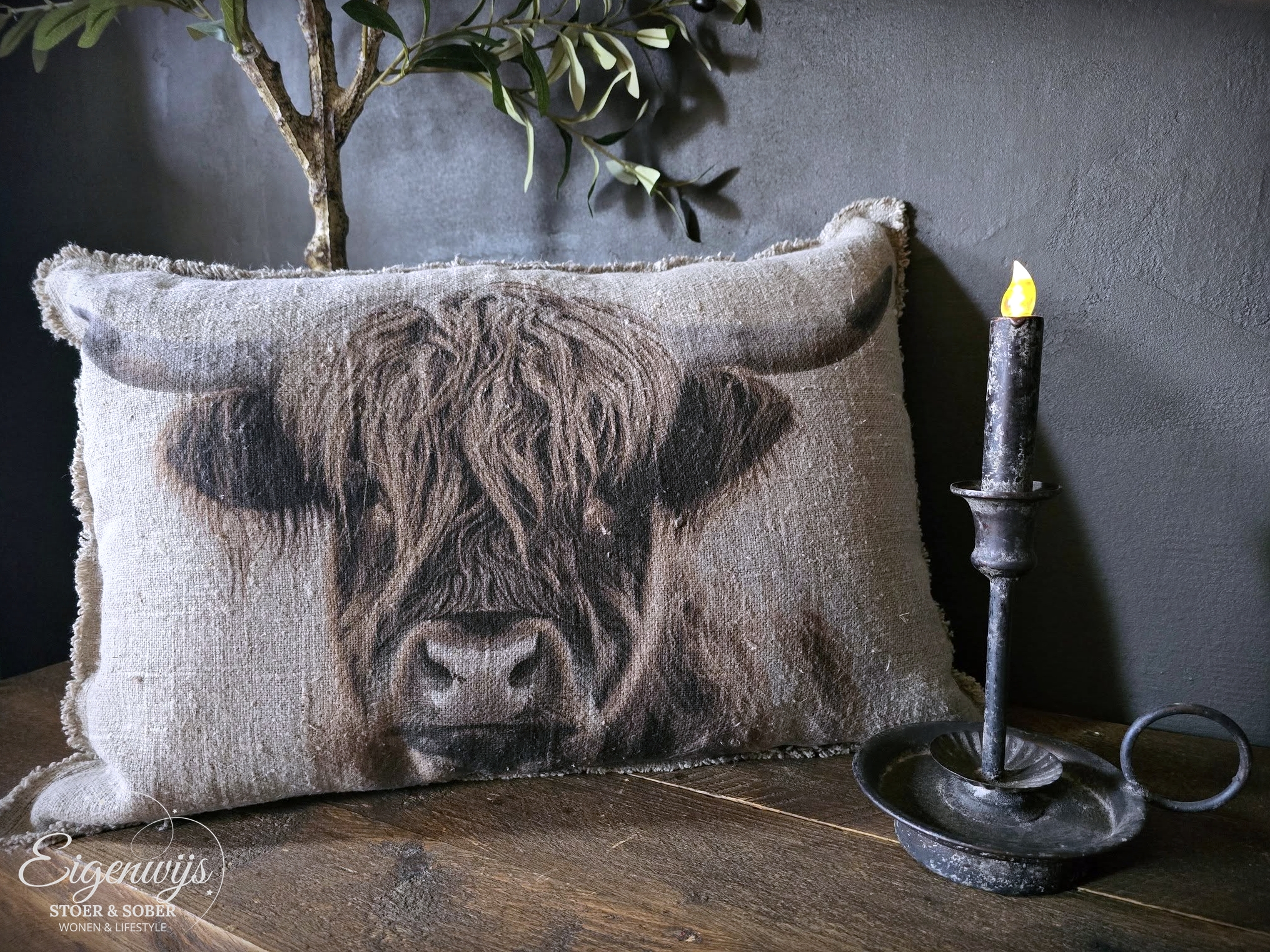 Shabby Kussen Hooglander | 40 x 60 cm