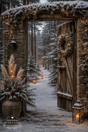 Poort Besneeuwd Bos