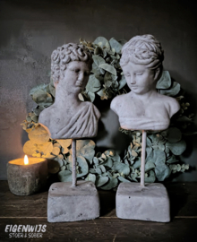 Ornament Man / Vrouw | Grijs Beton