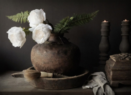 Spatscherm | Witte Pioenen