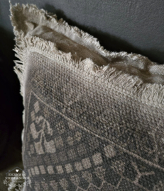 Kelim Stijl Shabby Kussen | Oud Bruin