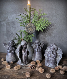 Decoratief Engel Beeldje Black