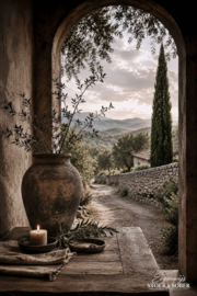 Tuinposter Toscaanse Poort | Einde Zomer