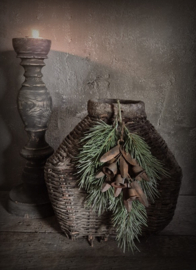 Canvas Prent Leemmand  met Kerstklokjes