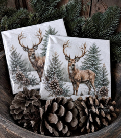 Servetten Hert Winter | 20 stuks