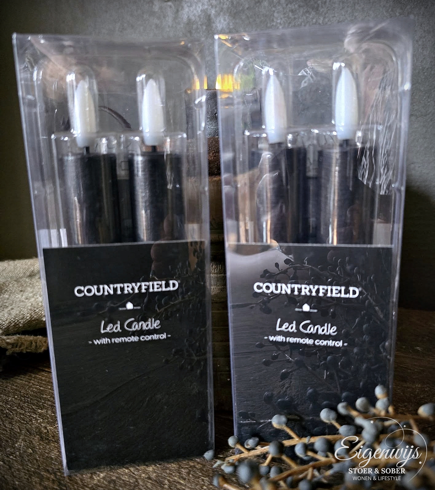 Countryfield Led Dinerkaars | Zwart 15cm